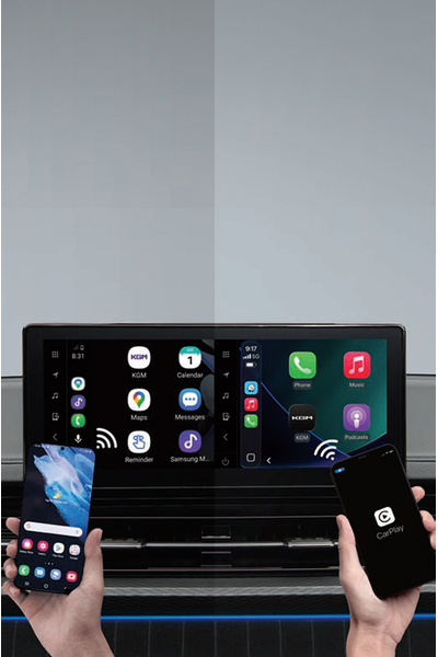 Ασύρματο Apple CarPlay™ & Android Auto™