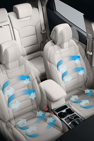 Ηλεκτρικά ρυθμιζόμενα μπροστινά καθίσματα 8 κατευθύνσεων